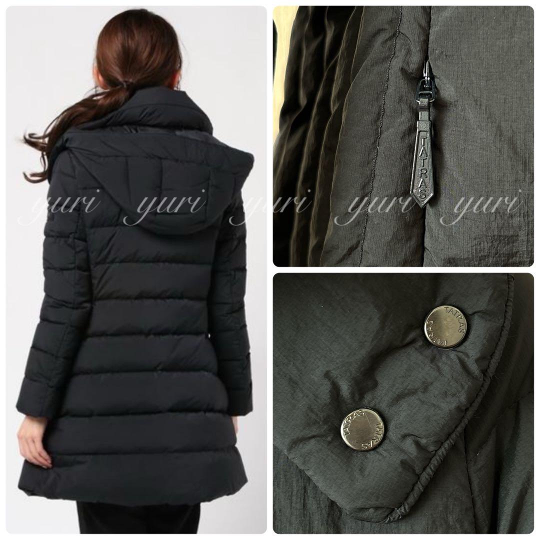 【1194】タトラス　フード付きロングダウンコート　ポリテアマ　大きいサイズ