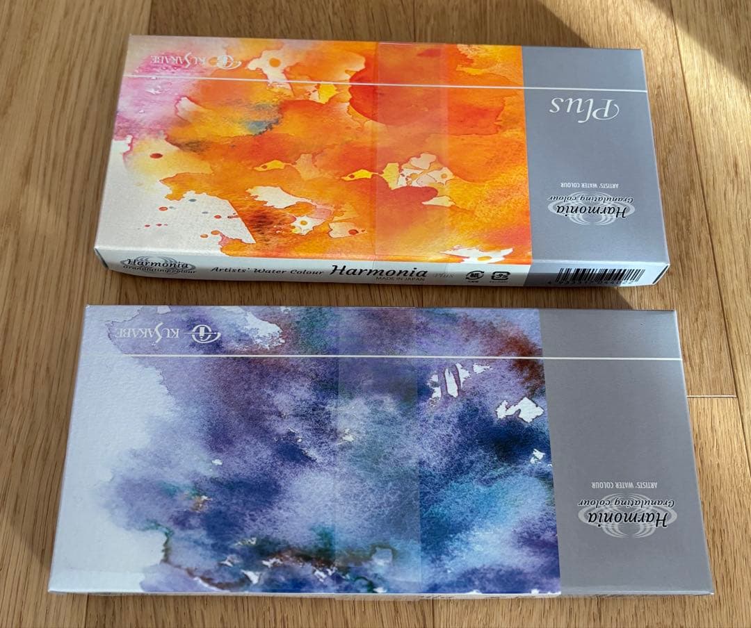 クサカベ　ハルモニア　透明水彩絵具2種類セット 合計24色