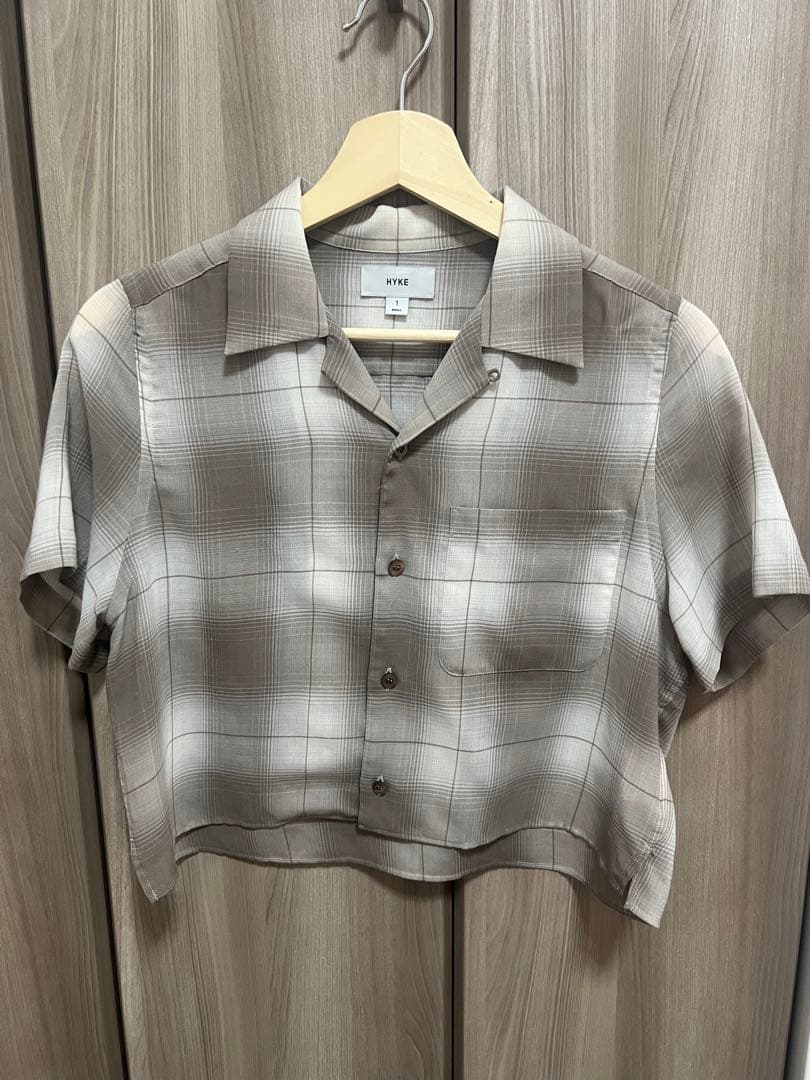 【25SS】【完売品】HYKE 半袖チェックシャツ サイズ1