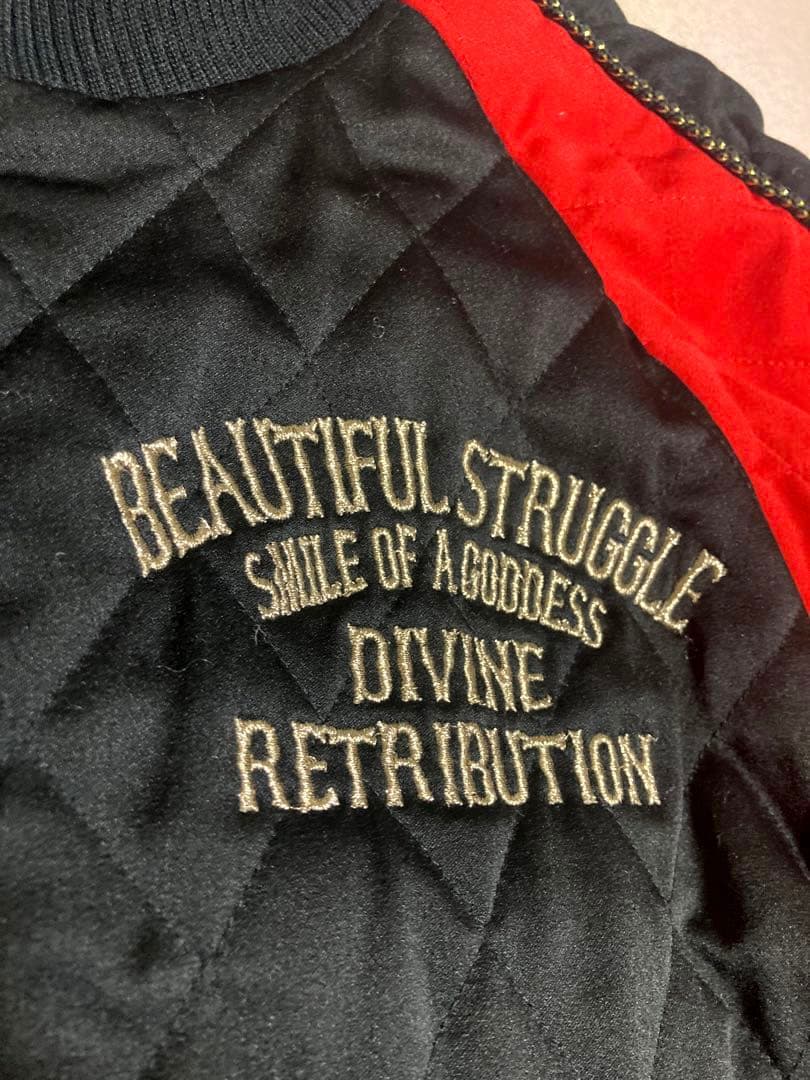 抜刀娘 キルティング スカジャン ジャンバー ブルゾン 着物 セクシー タトゥー