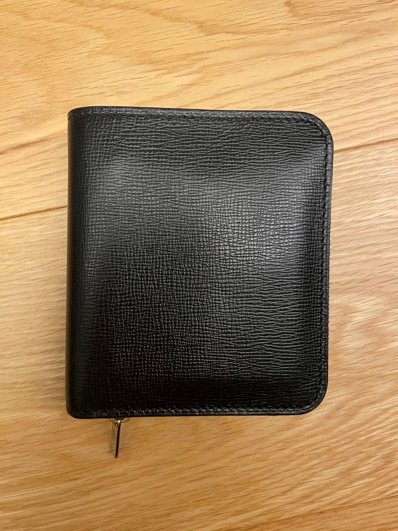 週末値下げ　未使用 Valextra ヴァレクストラ レザー 二つ折り 財布