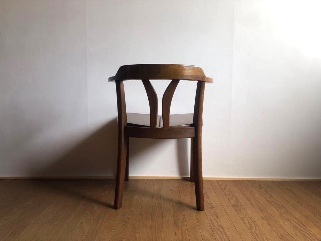 飛騨家具 浜本工芸 アームチェア⑥ 肘掛け 安楽椅子 楢無垢材 古民家 民芸椅子