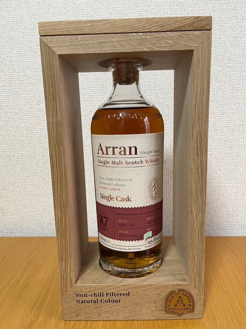 アラン Arran 27年 シェリーカスク。