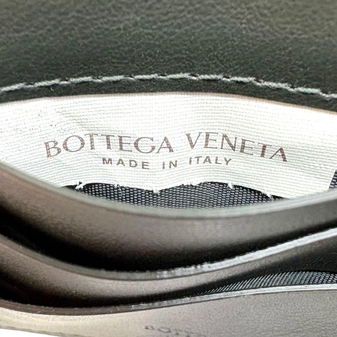 正規品 Bottega Veneta カセット マネークリップ 二つ折り財布 黒