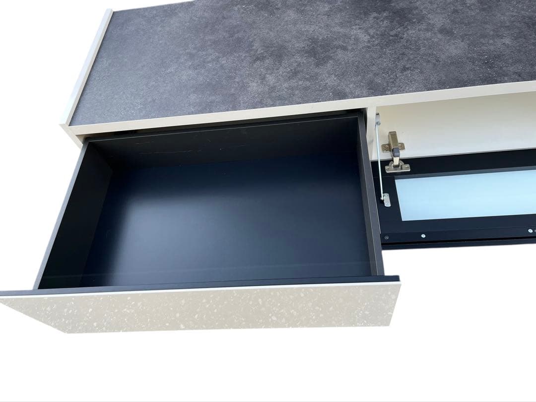 【美品】パモウナテレビ台幅200cm シルキーアッシュテレビボード日本製