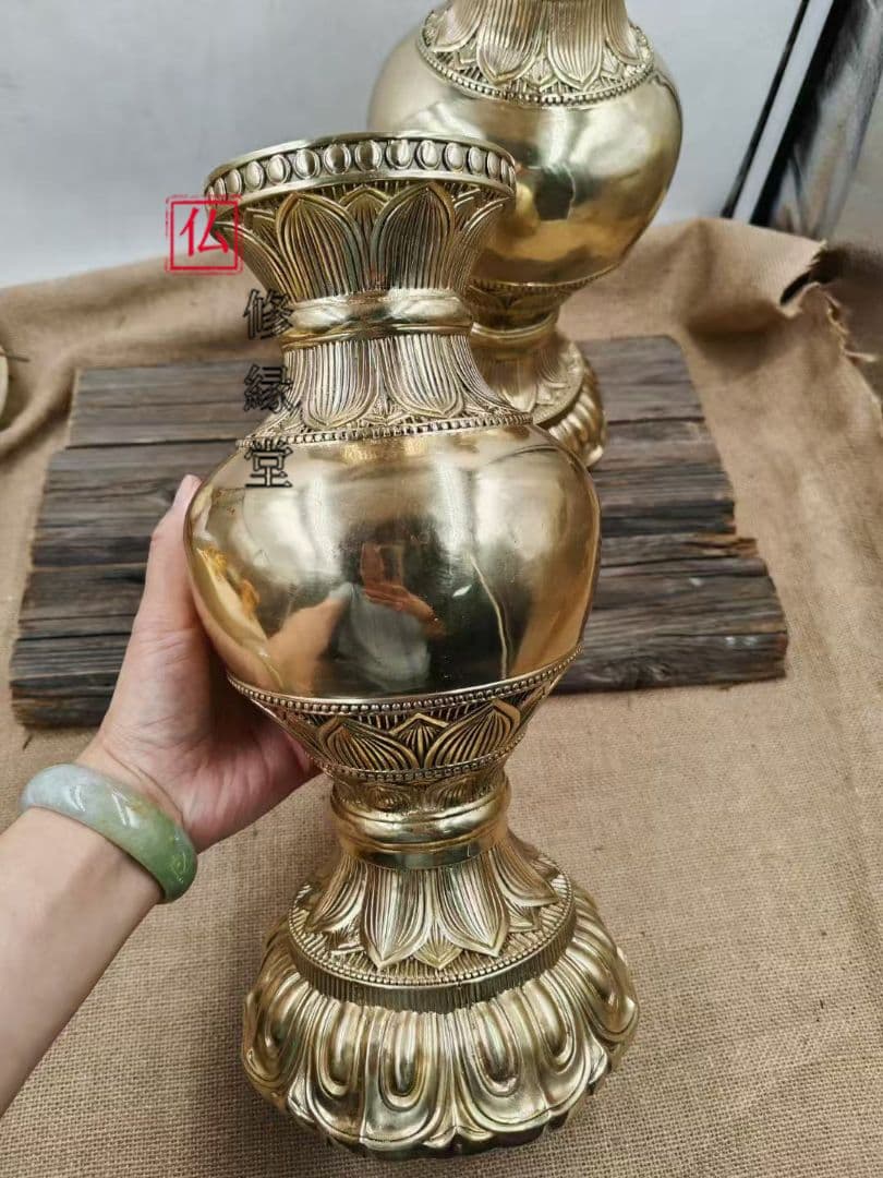 【修縁堂】密教法具 真言宗 法器 花瓶 仏教法具 寺院用仏具