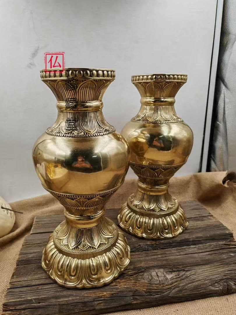 【修縁堂】密教法具 真言宗 法器 花瓶 仏教法具 寺院用仏具