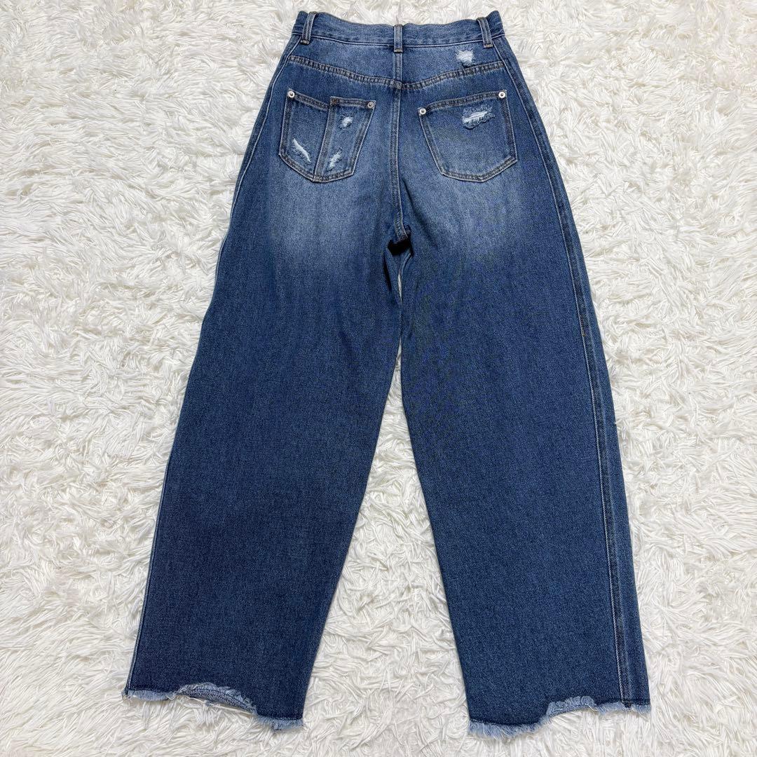 アメリヴィンテージ HEM FRINGE EGG DENIM