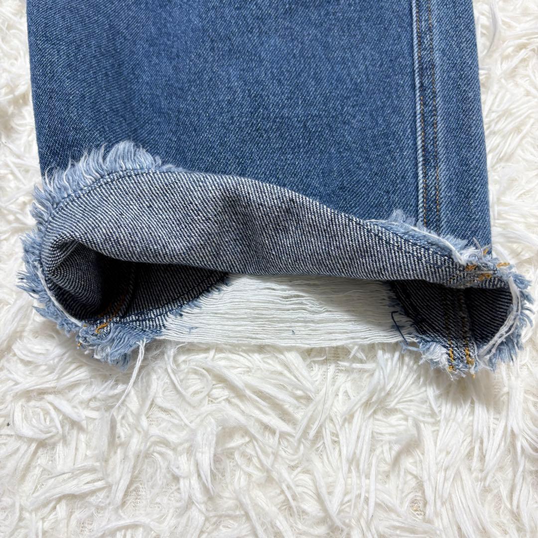 アメリヴィンテージ HEM FRINGE EGG DENIM