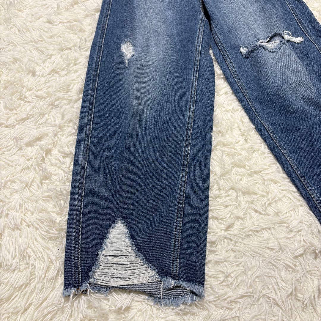 アメリヴィンテージ HEM FRINGE EGG DENIM