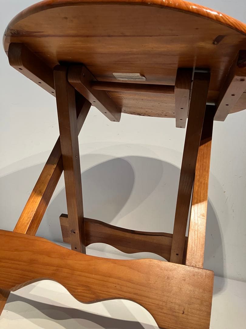 オールド　フォールディング　テーブル、レトロ、キャンプ、折り畳み、キツツキ、天童