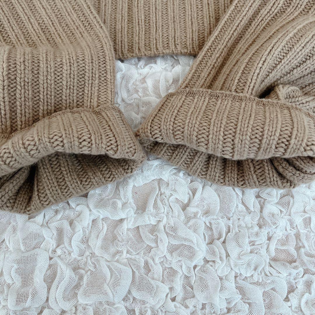 ドゥーズィエムクラス 23AW Cropped Wideリブプルオーバー ニット