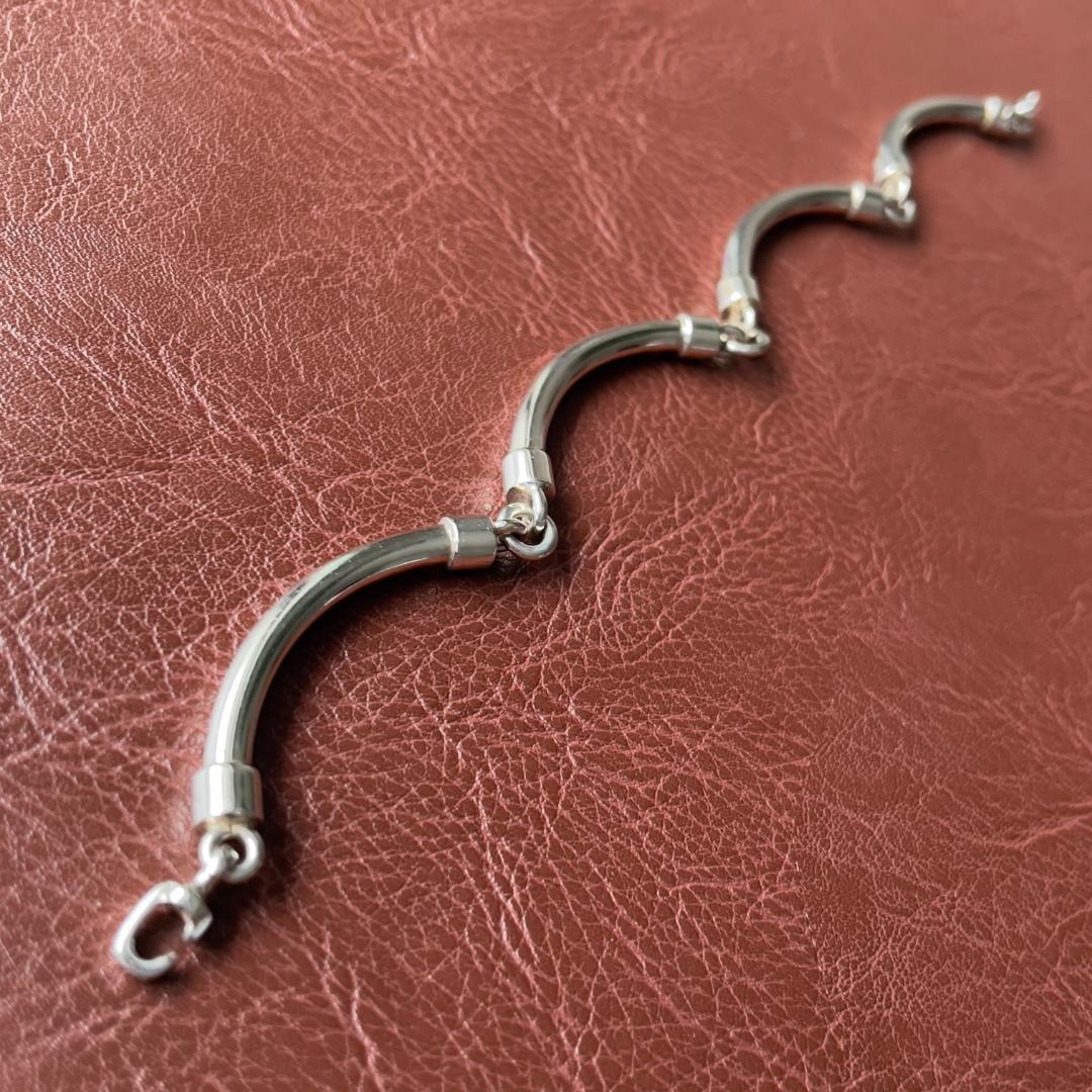 ビンテージ シルバー925 ブレスレット メンズ メキシコ製 バーブレスレット