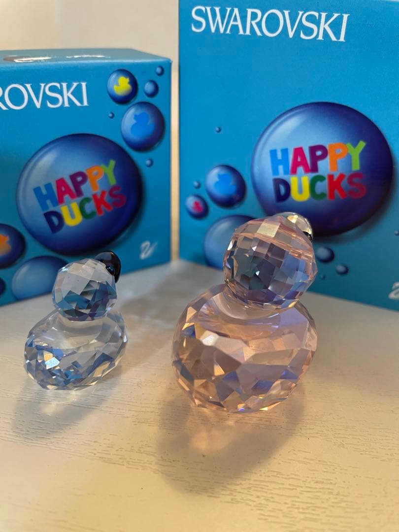 Swarovski スワロフスキー　Happy Ducks 置物 2個セット