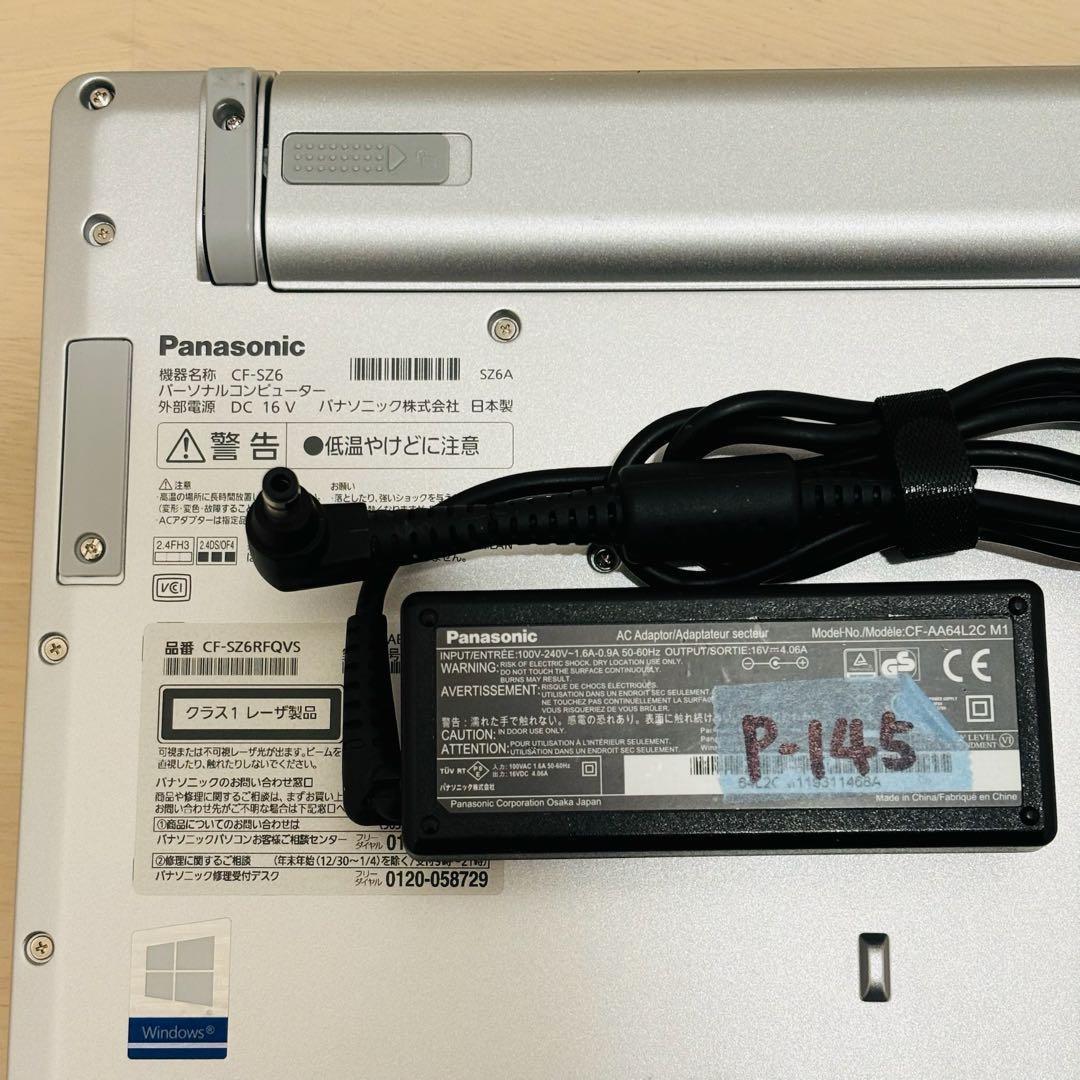 レッツノート PC Windows11 SSD DVD オフィス付き P-145