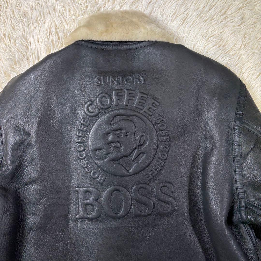 ✨激レア✨状態良好 BOSSジャン 2000年限定モデル 肉厚レザー B-3