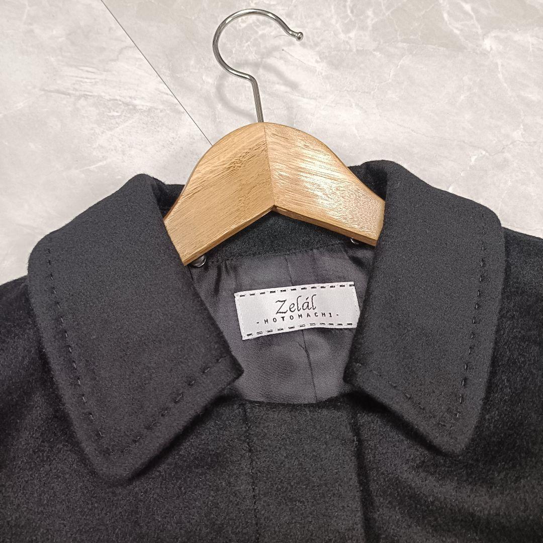 【新品】元町ゼラール カシミヤコート カシミヤ100％ 11号 L ファー欠品