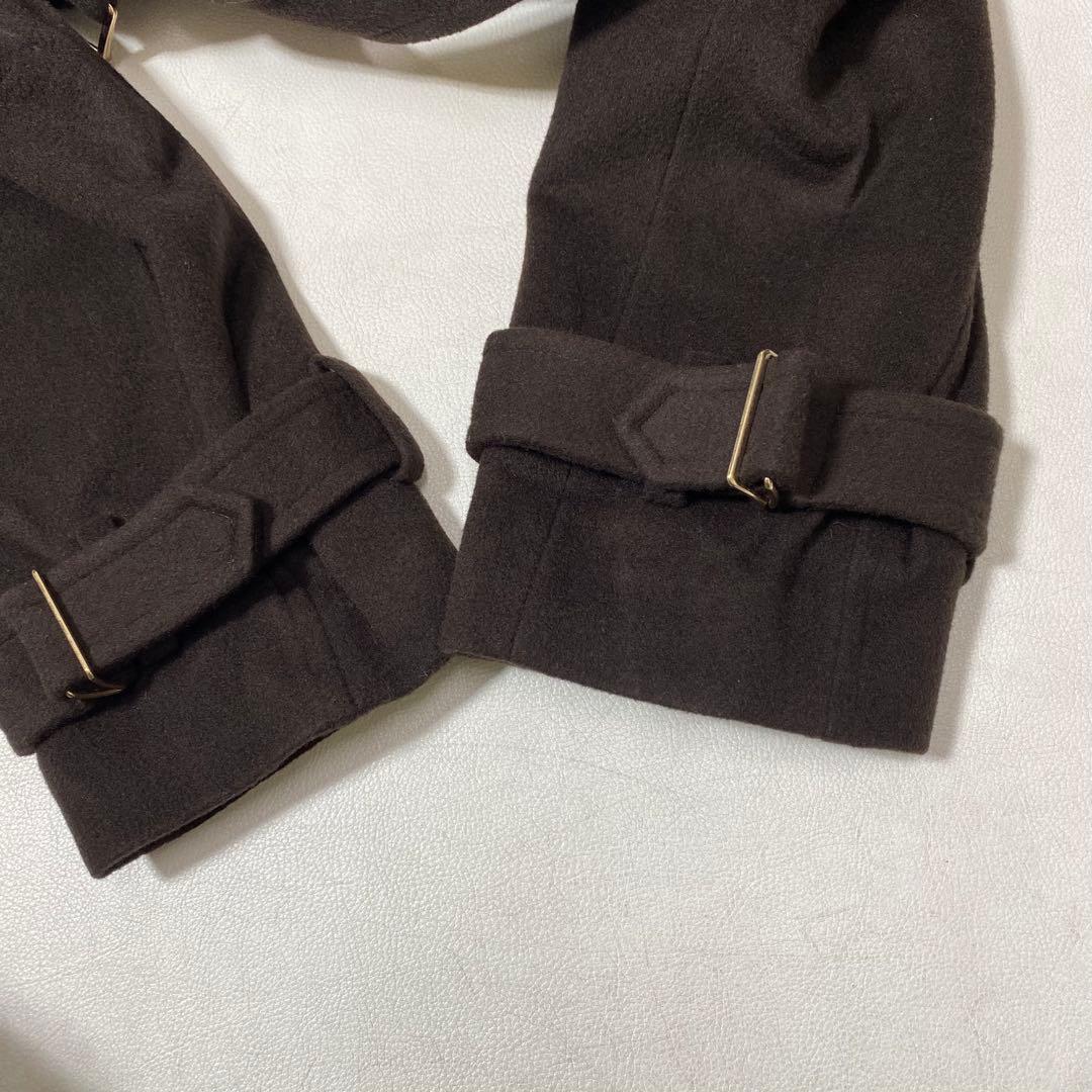 ánuans アニュアンス ウールトレンチコート ダークブラウン