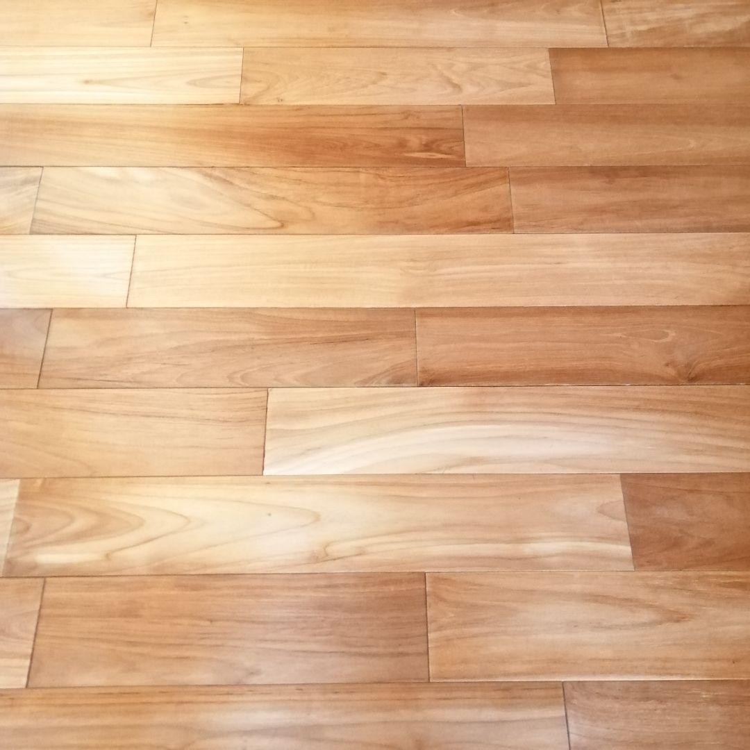 無垢材　チーク　乱尺　無塗装品　床材　フローリング　2束まとめ売り