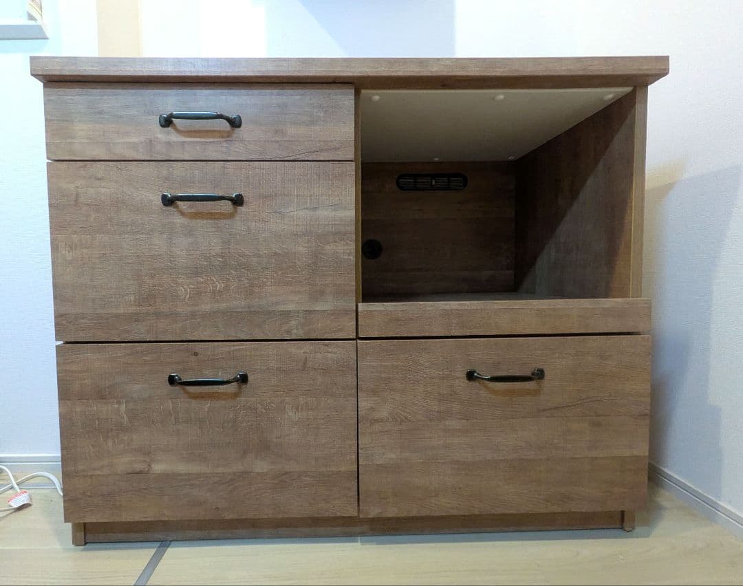 【12/7迄】ロウヤ　アンティーク調　キッチンカウンター　食器棚　キッチンボード