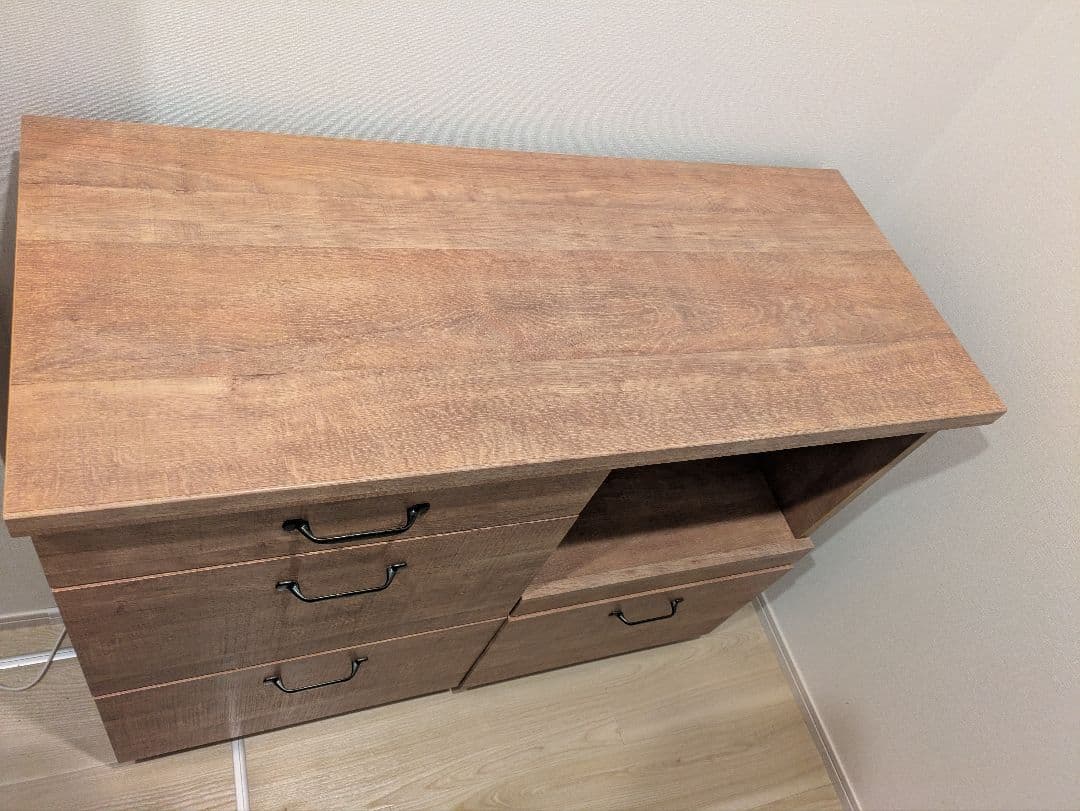 【12/7迄】ロウヤ　アンティーク調　キッチンカウンター　食器棚　キッチンボード