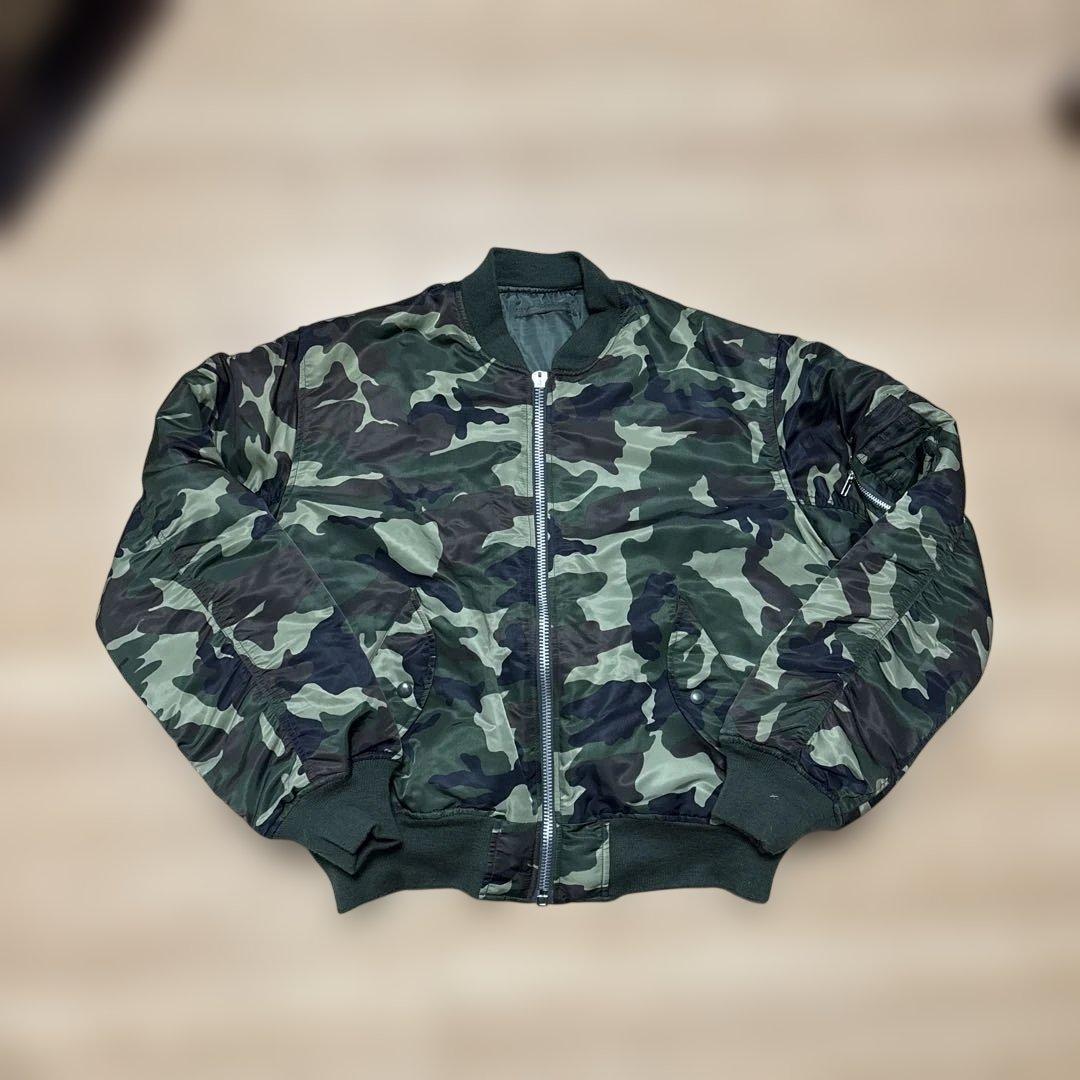 ジャケット・アウター 90~00s camouflage MA-1 y2k