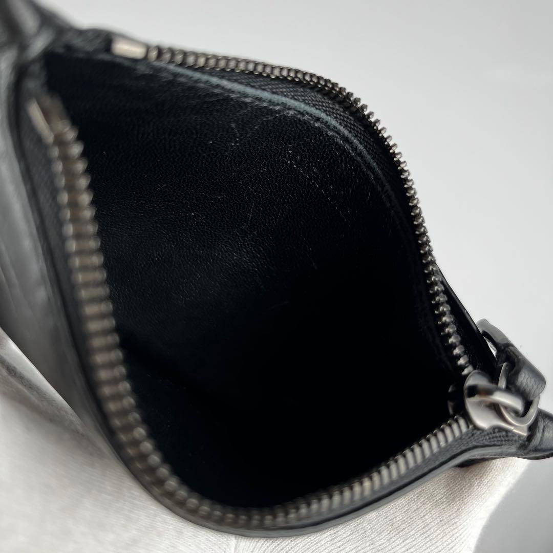 【極美品】BALENCIAGA レザー ケース 小銭入れカードケース 黒