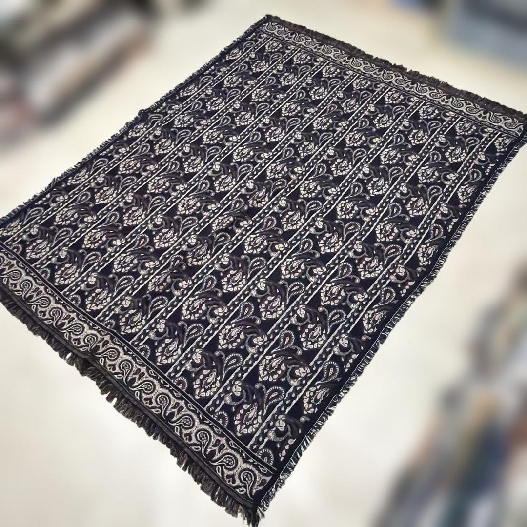 ペイズリー柄　マルチカバー　ソファカバー　ヴィンテージラグ　185x137