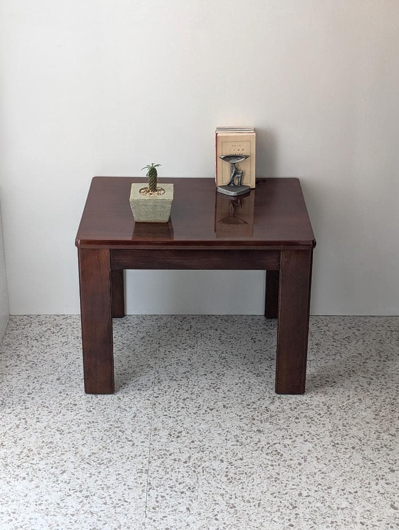 80s ビンテージ ウッド リビングテーブル ミッドセンチュリー 北欧 ブラウン