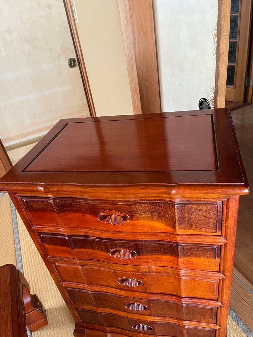 アンティーク調箪笥5段