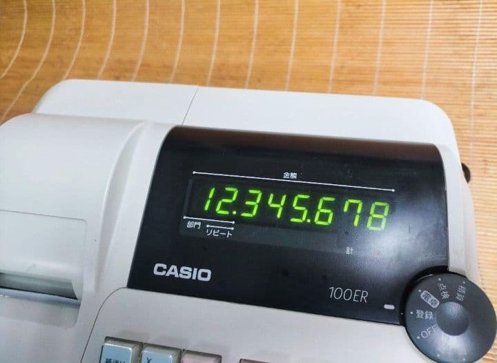 カシオレジスター　100ER　簡単便利特殊　送料込　030276