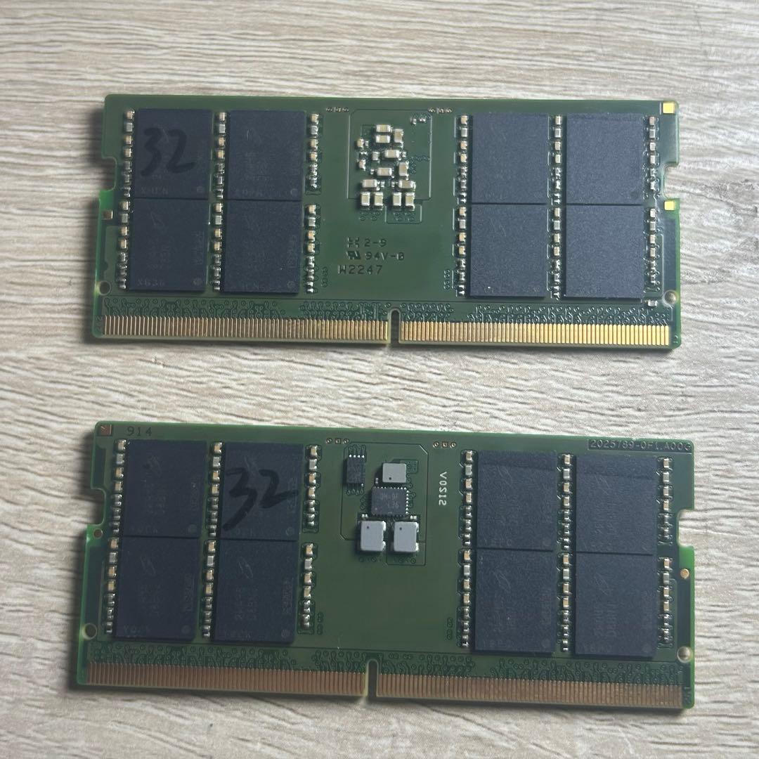 CFD製 32GB 2枚 計64GB DDR5-4800 Cメモリー