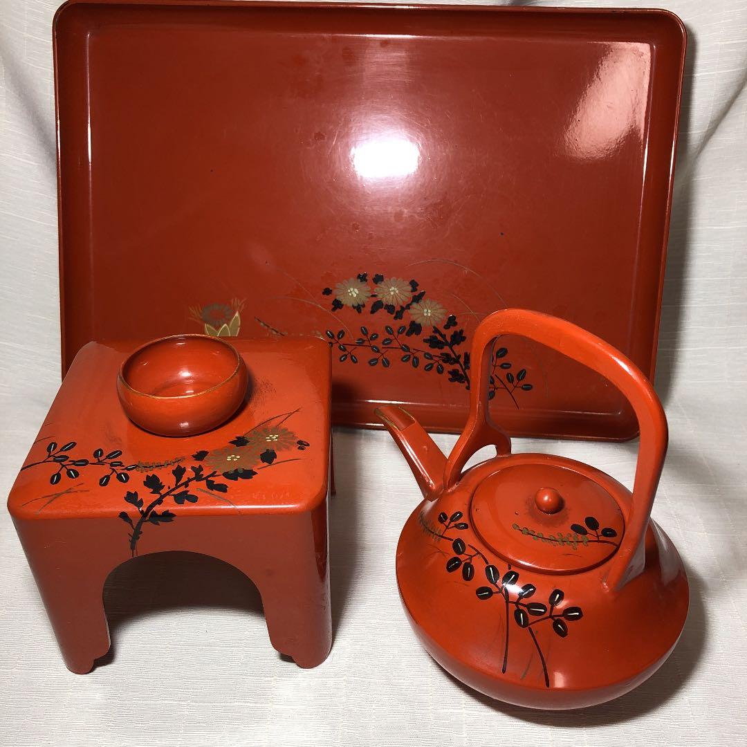 【レトロ】おとそセット　本うるし塗り　明治神宮　縁起物