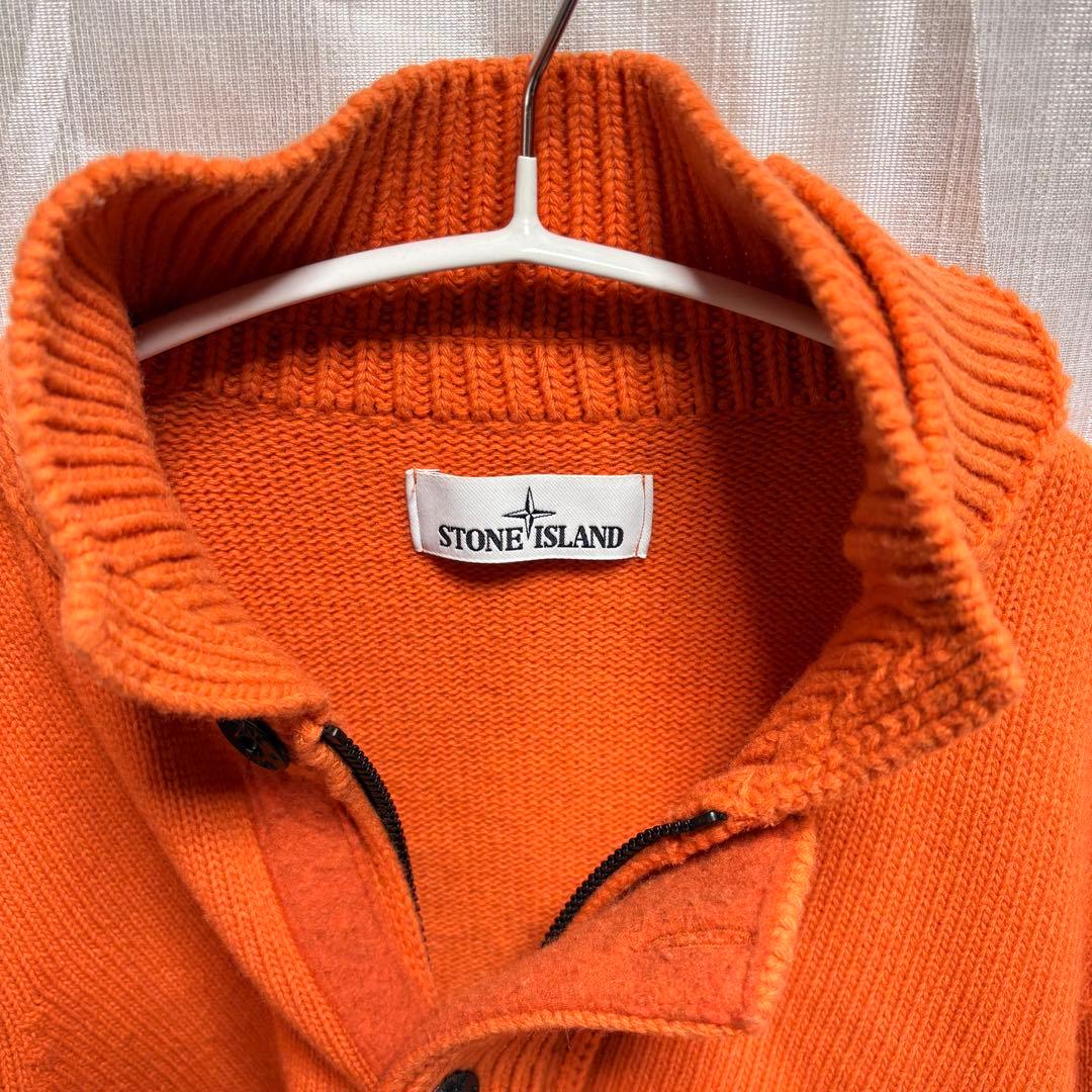 ストーンアイランド ニットカーディガン セーター オレンジ S 正規品