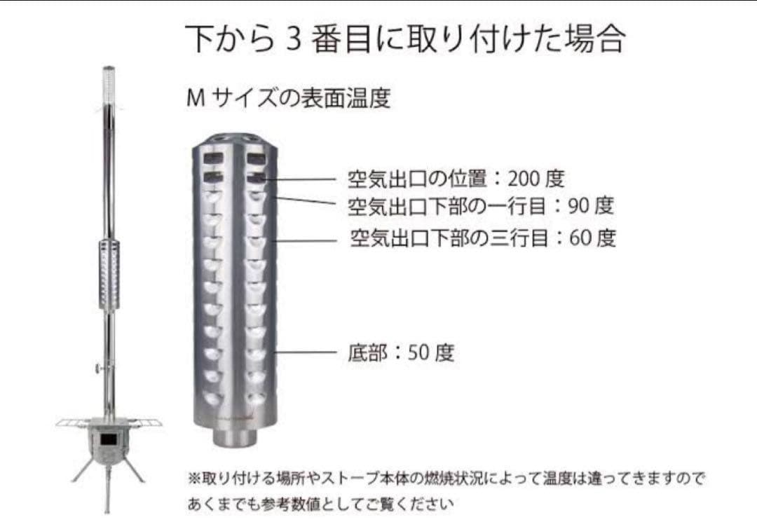 極美品 WINNERWELL Ｍ 63mm 薪ストーブ 三重煙突ラスト