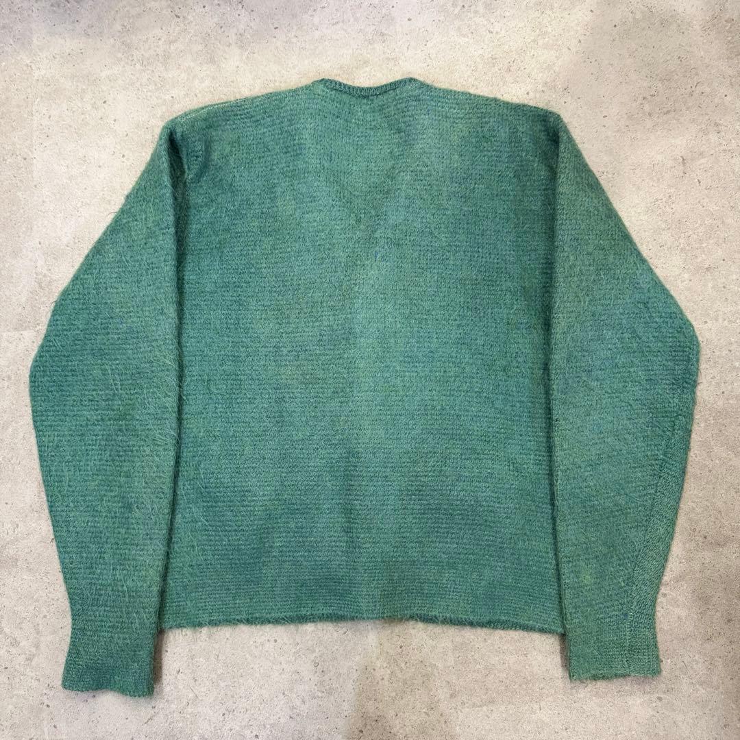 70's mohair cardigan 毛足長め