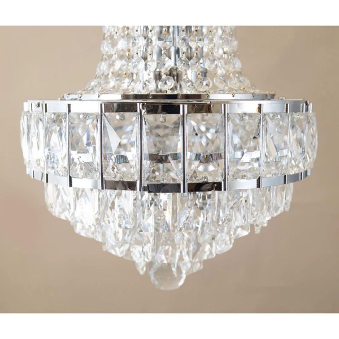 モダンガラス シャンデリア［Martina　マルティーナ（5灯）］＜E12＞