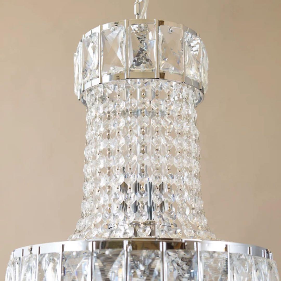 モダンガラス シャンデリア［Martina　マルティーナ（5灯）］＜E12＞