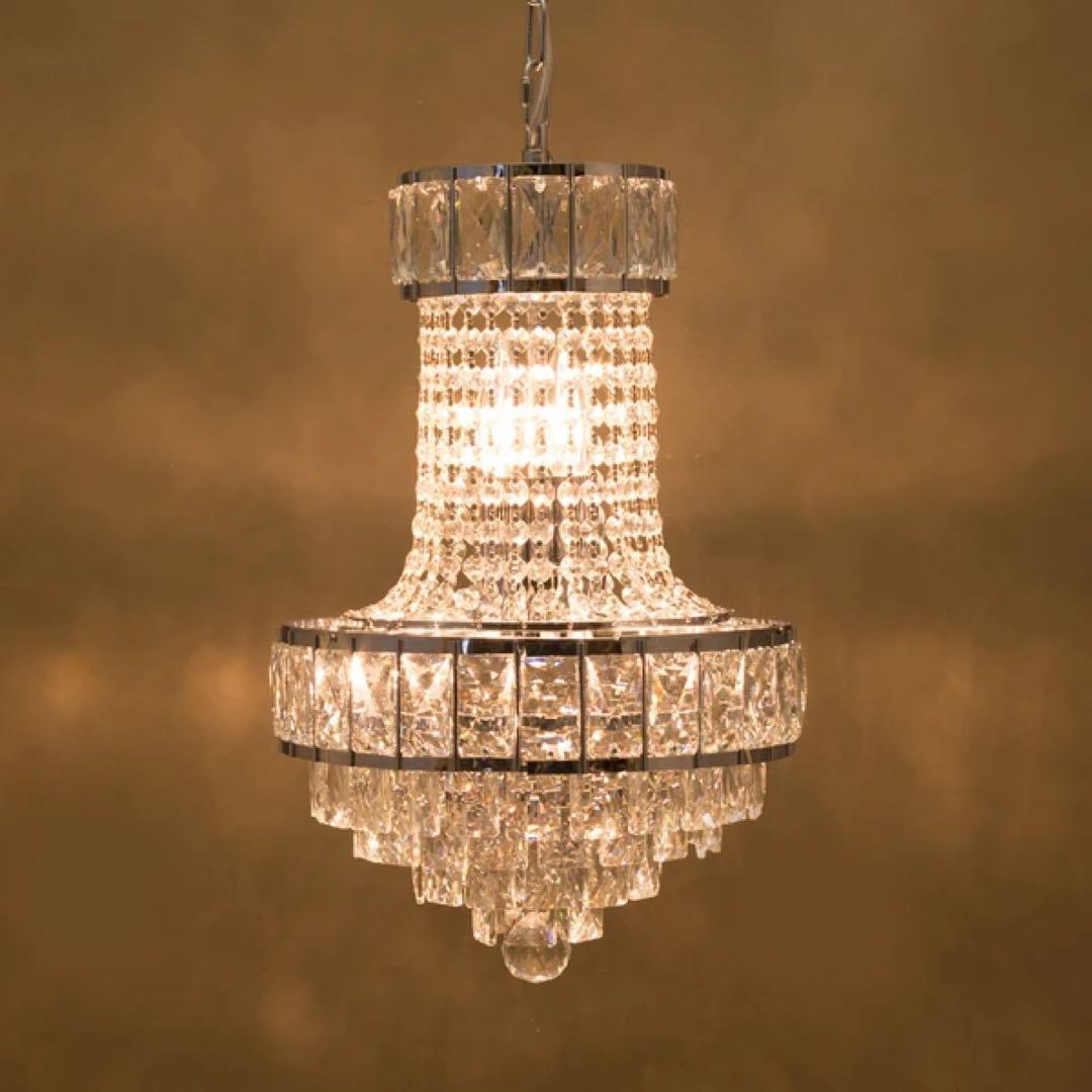 モダンガラス シャンデリア［Martina　マルティーナ（5灯）］＜E12＞