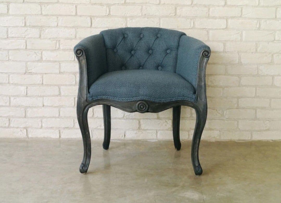 ガルトセッコ チェア アンティーク調 ソファ ネイビー