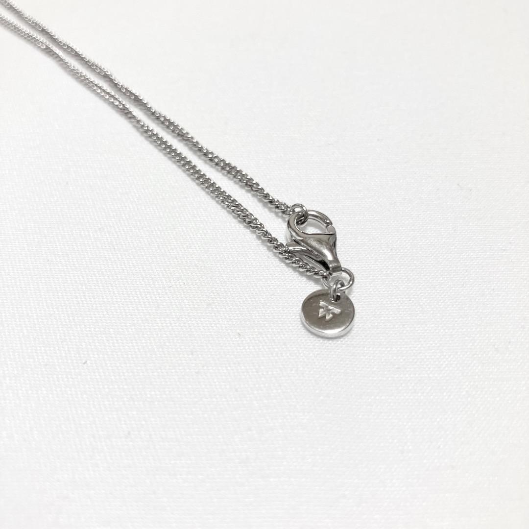 新品 24.5 TOMWOOD カーブチェーンネックレス スリム 銀 15751