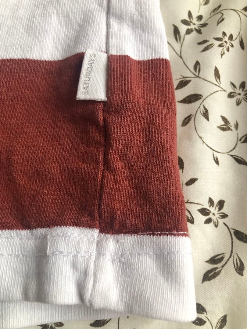 SATURDAYS SURF NYC ストライプロンTシャツ M 古着2014年