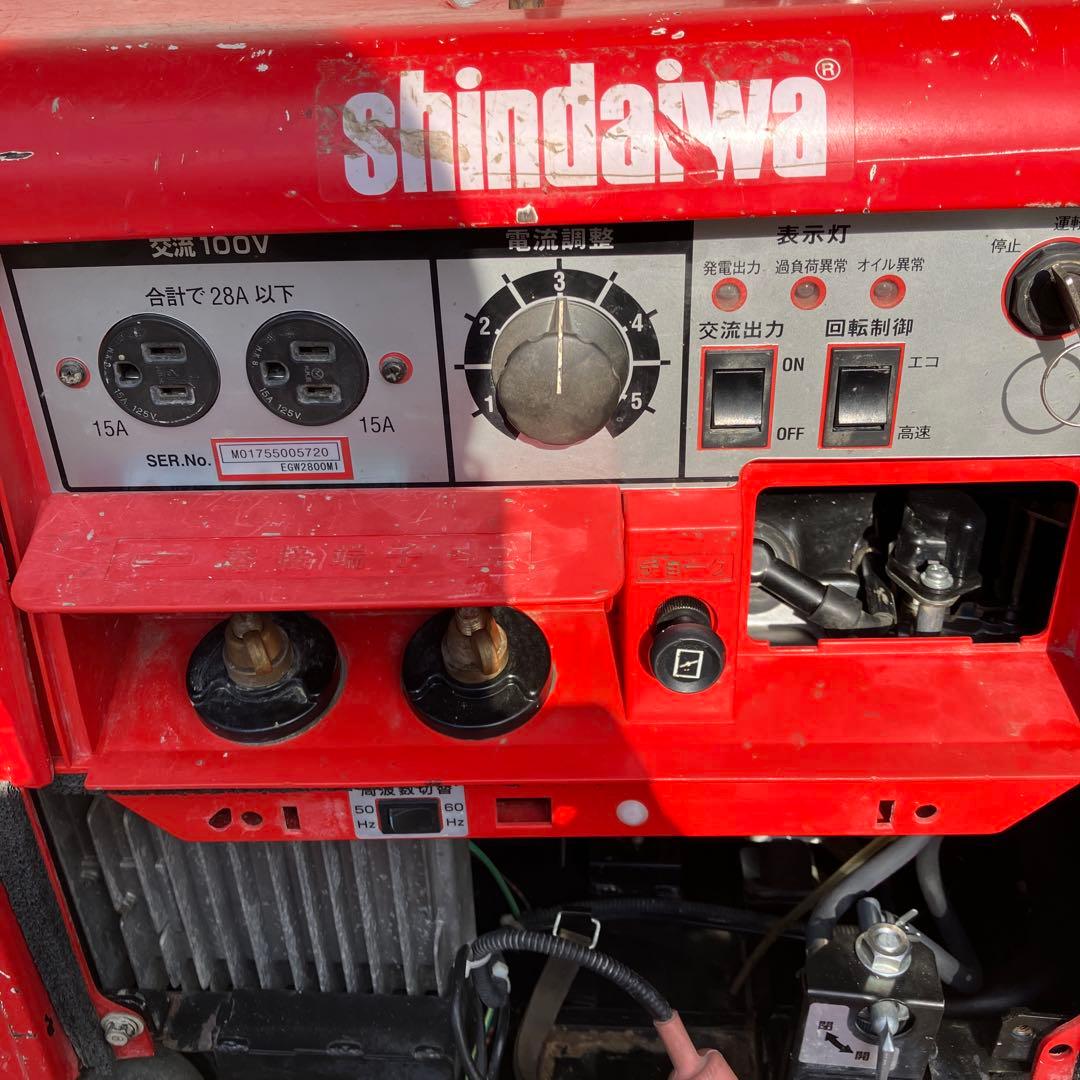 新ダイワ　EGW2800MI エンジンウェルダー&インバータ発電機〔中古品）