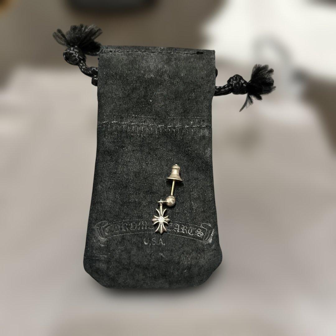 純正両面ダイヤ　タイニーE CHプラス ドロップ ダイヤピアス