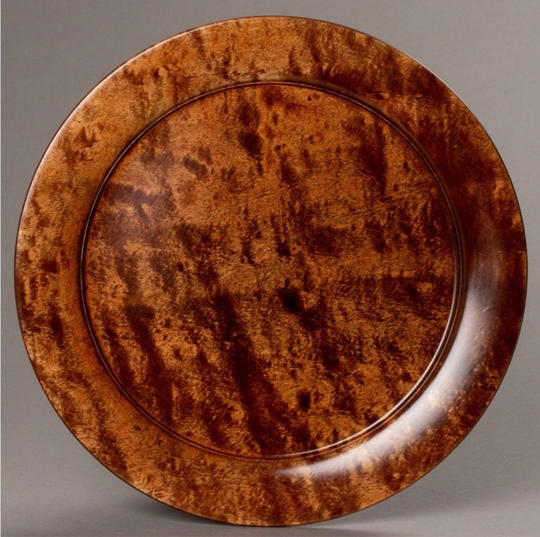 【極レア】90万円 林哲三 拭漆皿 家庭画報 盆