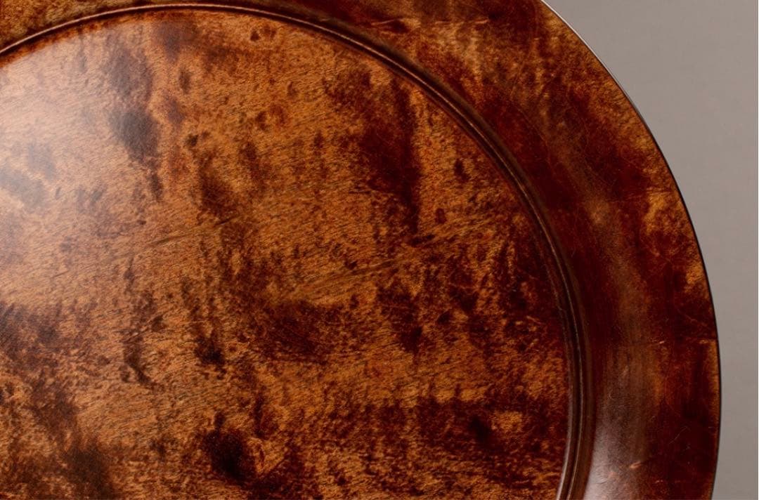 【極レア】90万円 林哲三 拭漆皿 家庭画報 盆