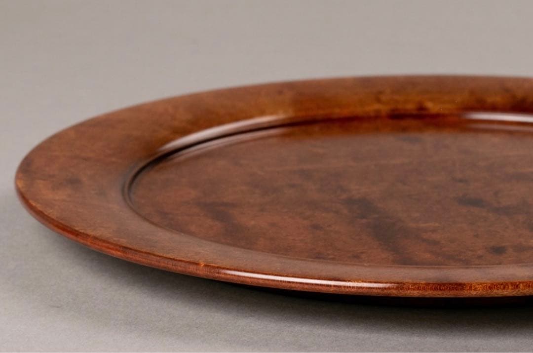 【極レア】90万円 林哲三 拭漆皿 家庭画報 盆