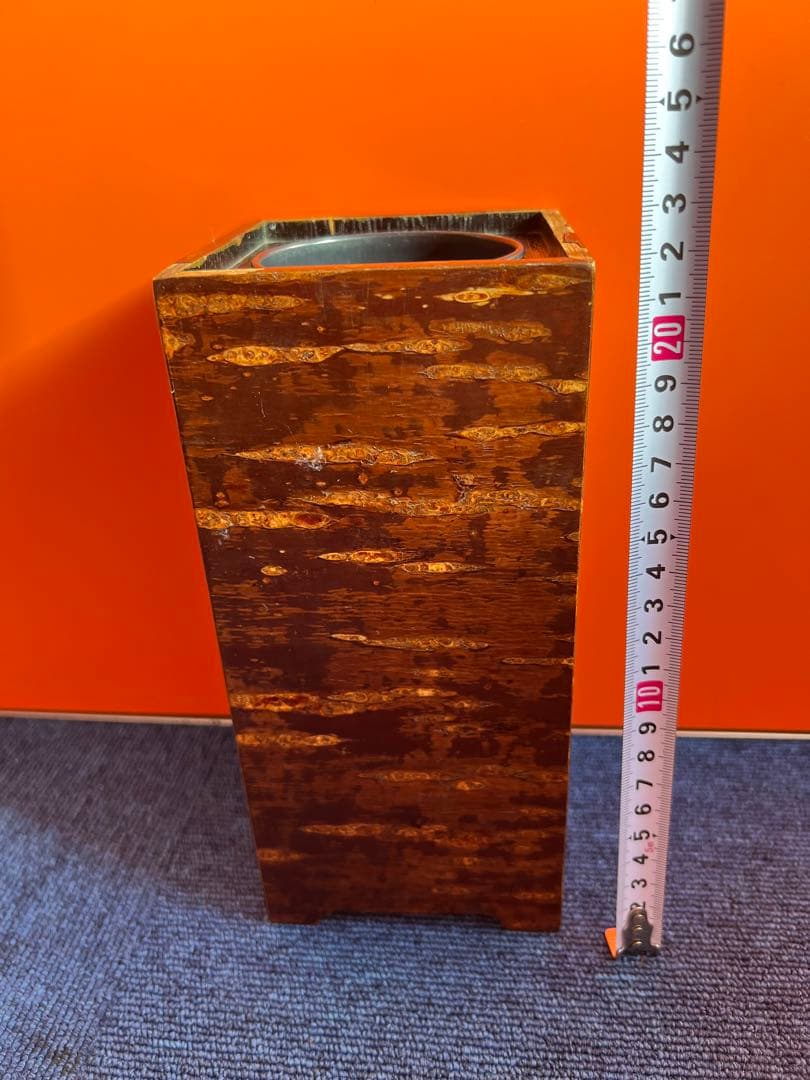 1237 桜皮細工　花瓶　伝統工芸品