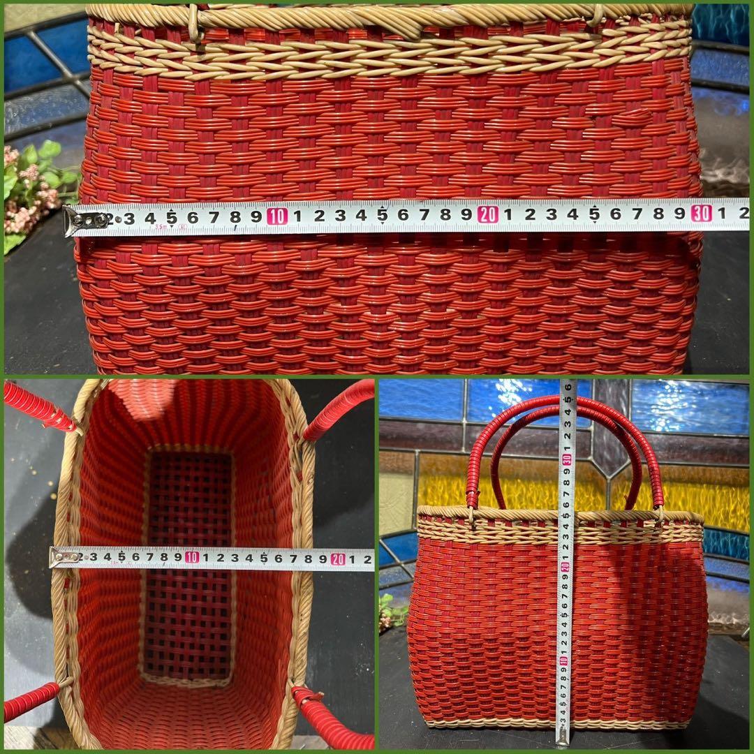 かご 昭和レトロ 買い物かご セット 当時物 インテリア 古民家 アンティーク