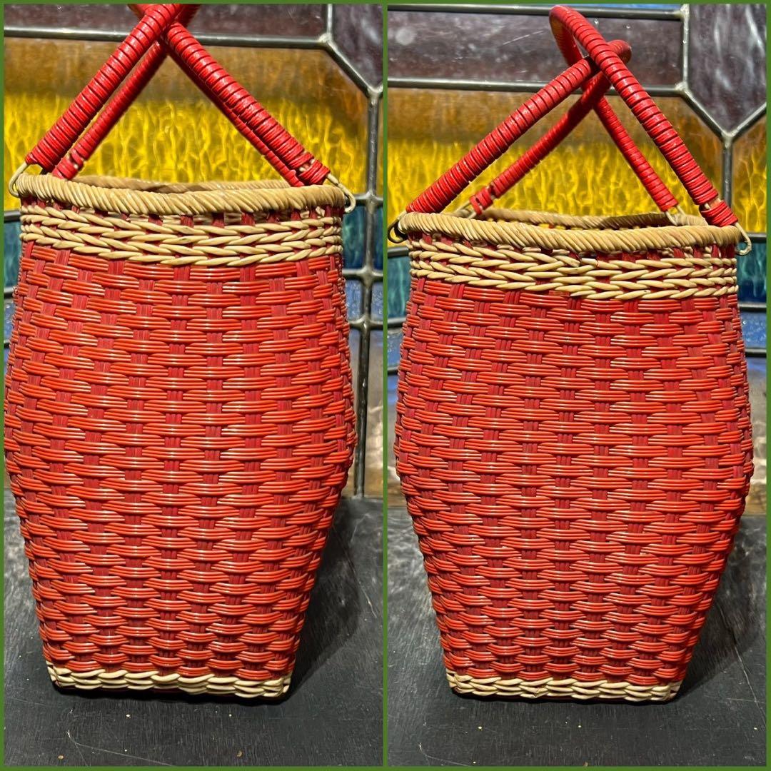 かご 昭和レトロ 買い物かご セット 当時物 インテリア 古民家 アンティーク